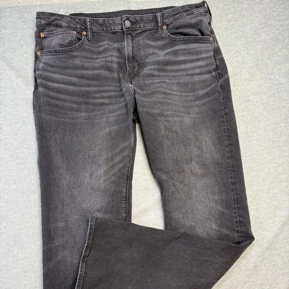 American Eagle Jeans‎ Mens 36x36 (37x34) Black Original Bootcut Airflex+ Stretch